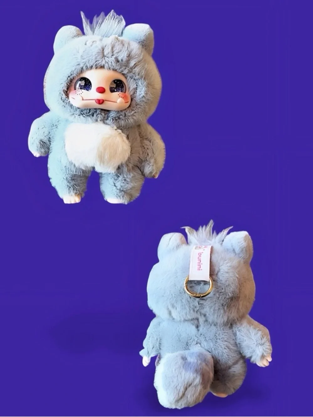 Three Babies Toys Bunini Macarons Soft Plush Toy Pendant Coconut Ash Ice